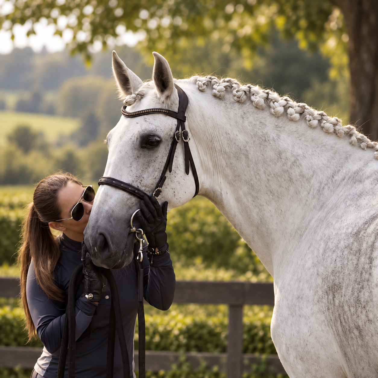Meeting the horse